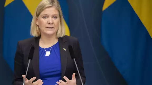 Magdalena Andersson informó sobre la incorporación de Suecia a la OTAN