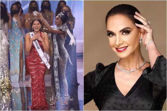 En todo momento Lupita Jones escoltó a la bella actual Miss Universo