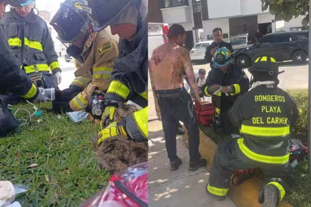 El hombre quedó gravemente herido tras la explosión.