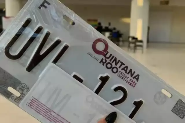 Canje de placas 2026 en Quintana Roo