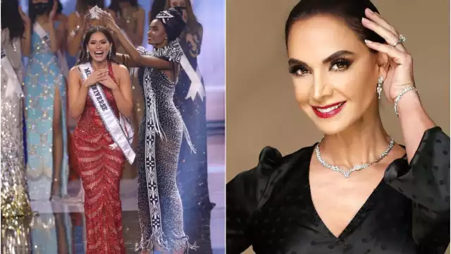 En todo momento Lupita Jones escoltó a la bella actual Miss Universo