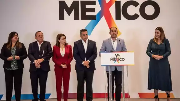 Aspirantes a la candidatura presidencial por la alianza 'Va por México'