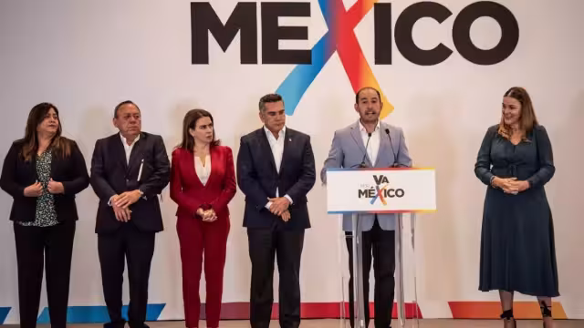 Aspirantes a la candidatura presidencial por la alianza 'Va por México'