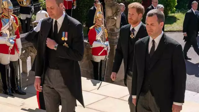 Tras un supuesto distanciamiento de los príncipes William y Harry, su fue reencuentro durante el funeral de su abuelo