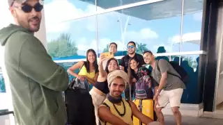 La producción es de una compañía norteamericana y el motivo de su retorno a Yucatán fue para repetir varias escenas