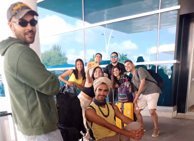 La producción es de una compañía norteamericana y el motivo de su retorno a Yucatán fue para repetir varias escenas