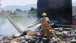 Fue alrededor de las 13:00 horas que elementos de seguridad recibieron una llamada de auxilio tras una explosión en la zona de La Saucera