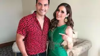 El públcio pedía beso a Cynthia Rodríguez y Carlos Rivera