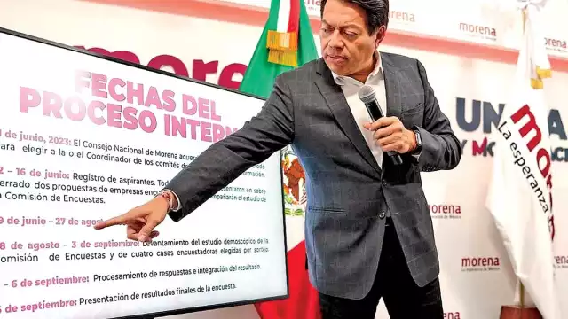 Morena presenta boleta para encuesta de aspirantes de la 4T a la Presidencia