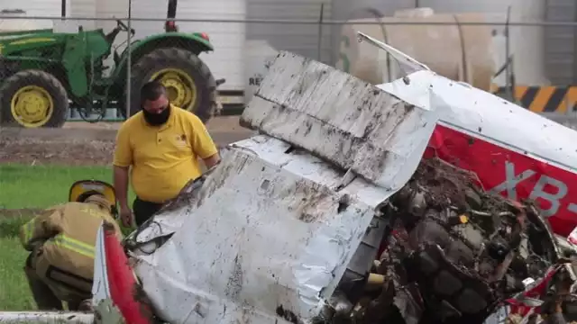 Usuarios grabaron el momento en el que cae la avioneta