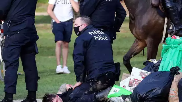 La fiesta no tenía autorización, por eso intervino la policía