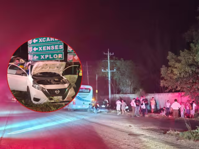 Los trabajadores que iban en la unidad grande fueron llevados a hospitales para checar su estado de salud