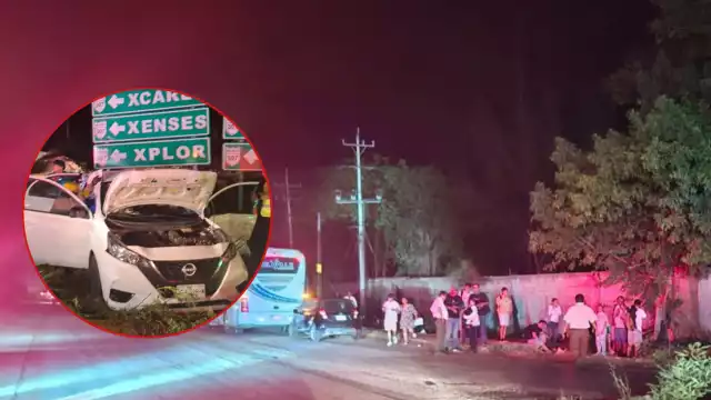 Los trabajadores que iban en la unidad grande fueron llevados a hospitales para checar su estado de salud