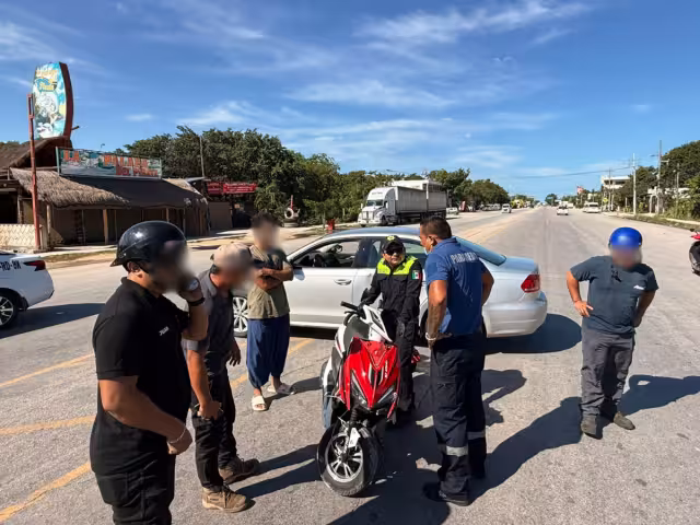 La lesionada fue trasladada al hospital por paramédicos