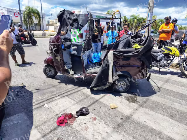 Se determinó que el motociclista fue el responsable del accidente al no respetar el señalamiento de alto preventivo