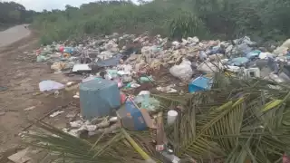 Denuncian tiradero clandestino en la comunidad de Javier Rojo Gómez de Chetumal