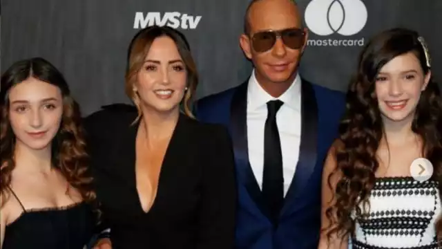 Andrea Legarreta, Erik Rubín y las hijas de ambos (Instagram)