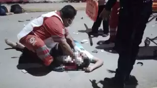 Los dos motociclistas fueron llevados al Hospital General