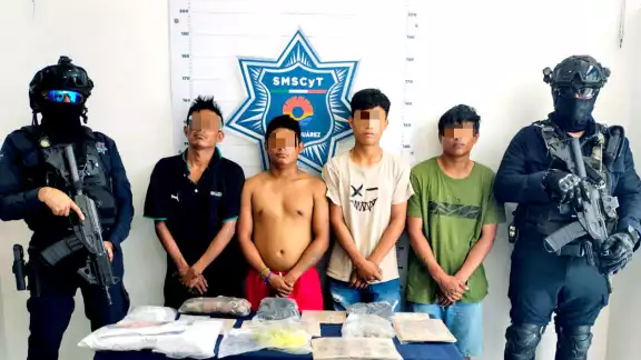 Durante una revisión  les encontraron 40  dosis de drogas y 100  artefactos artesanales  para ponchar llantas