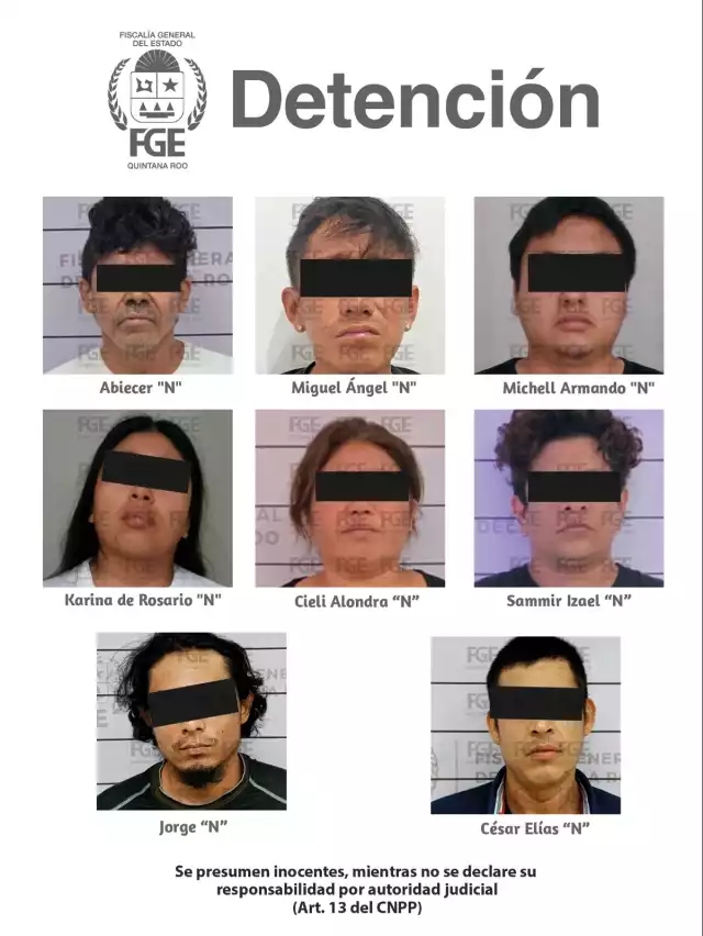 Los indicios y las personas detenidas fueron puestos a disposición de la autoridad