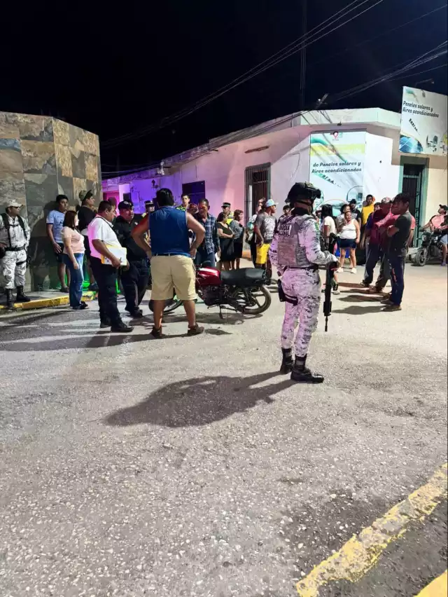 Elementos policiacos y de la Guardia Nacional resguardaron la zona.