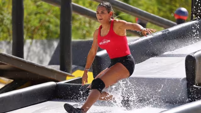 Zudikey fue la tercer eliminada del equipo rojo. Foto: Exatlón MX