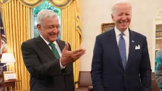 Tras reunirse con Joe Biden, AMLO rindió homenaje al presidente Rooselvet. Foto: @lopezobrador_