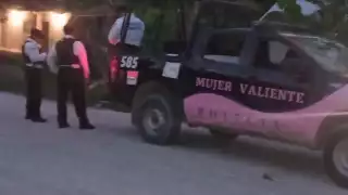 Elementos de la Policía acudieron para tomar conocimiento de lo sucedido