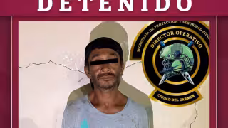 Detienen a hombre por presunto narcomenudeo en Ciudad del Carmen