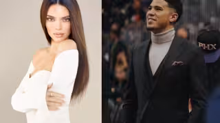 Hasta ahora, la modelo de 25 años compartió una romántica foto junto al jugador de basketball, acompañada de un corazón blanco