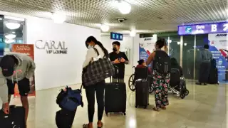 Algunas personas intentaron acudir al módulo de pruebas que se encuentra en el aeropuerto
