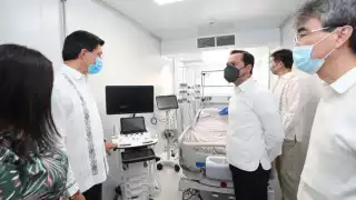 Mauricio Vila Dosal estuvo acompañado por el ministro de la Embajada de Japón en México