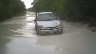 El transporte público en la Zona Continental tuvo que suspenderse