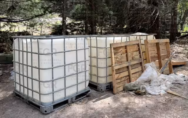Un narco laboratorio fue desmantelado en el municipio de Morelos, Chihuahua.
