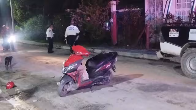 La zona fue acordonada por elementos ministeriales para recabar evidencias del ataque