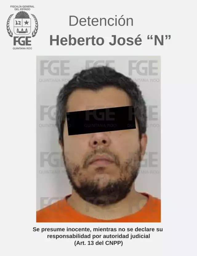 El detenido fue identificado como Heberto José "N"
