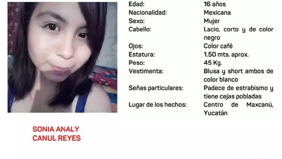La joven iba vestida toda de blanco durante su último avistamiento, la FGE pide ayuda para localizar a la joven