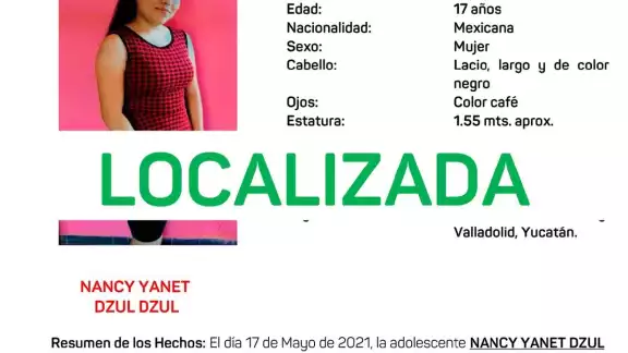 La menor ya se encuentra con su madre