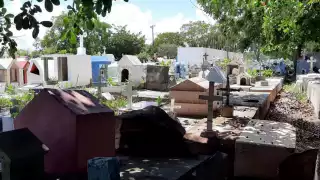 La mayoría de las tumbas del Panteón Municipal 'Los Olivos' en Cancún lucen destruidas y sin mantenimiento