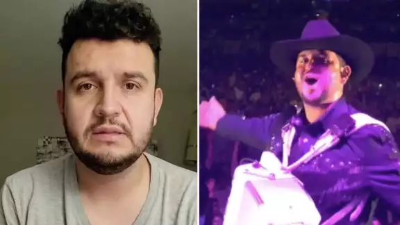 El ex integrante de Calibre 50 se tomó el momento con gracia y lo compartió en redes sociales El ex integrante de Calibre 50 se tomó el momento con gracia y lo compartió en redes sociales