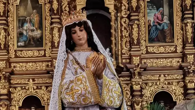 a visita a la imagen religiosa podrá realizarse antes de la misa dominical y se requiere el uso de cubrebocas