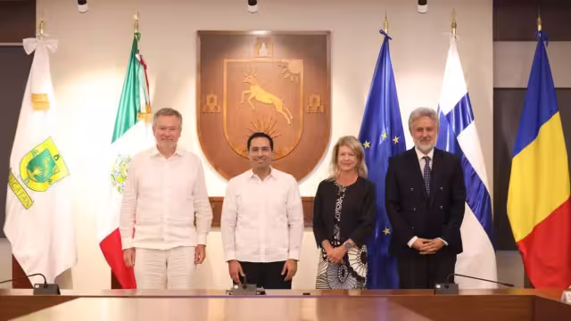 Yucatán, Finlandia, Rumania y la Unión Europea unen lazos para trabajos por la sustentabilidad y el medio ambiente