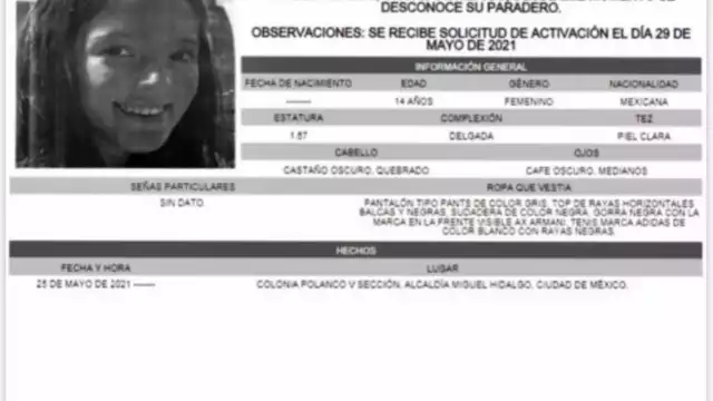 Localizan a menor desaparecida en CDMX.