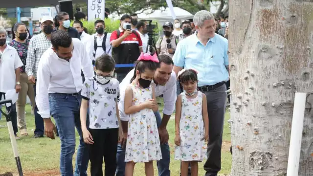La sede de la plantación de árboles fue el fraccionamiento Del Parque al Oriente de Mérida