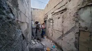 Tras terminar el operativo de cateo aseguraron el inmueble con los sellos oficiales