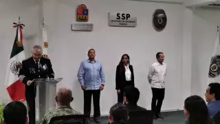 El evento de cambio de mando de las fuerzas de seguridad de Quintana Roo, fue llevado a cabo en Chetumal a puerta cerrada