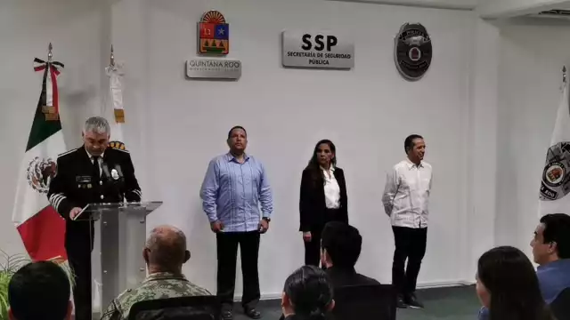 El evento de cambio de mando de las fuerzas de seguridad de Quintana Roo, fue llevado a cabo en Chetumal a puerta cerrada