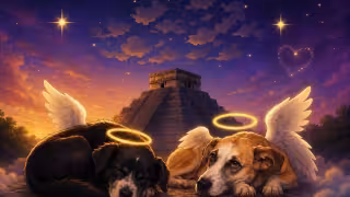Luto en Chichén Itzá: Despiden a “El Wero” y “Tomasita”, los icónicos perros guardianes de la pirámide de Kukulkán