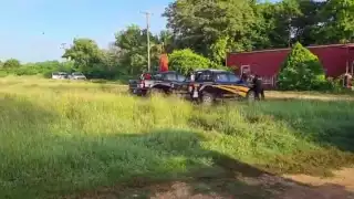 Al lugar del siniestro llegaron agentes de seguridad pública y personal de la fiscalía general del Estado