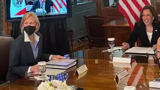 Reunión virtual entre Kamala Harris y AMLO